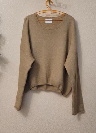Пуловер, шерсть, колір кемел