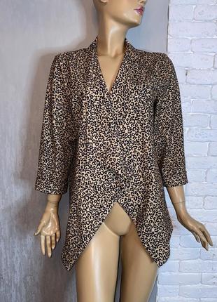 Кардиган трикотажный пиджак кофта у леопардовый принт new look