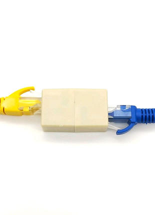 1 шт, коннектор RJ45, соединитель для кабеля Ethernet сети LAN,