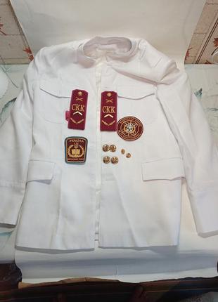 Белая рубашка и погоны кадет харитоненко сумы