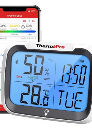 Термометр-гигрометр ThermoPro TP393 гигрометр с подсветкой Тем...