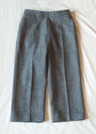 Серые шерстяные укороченные брюки женские calacaterra, размер s