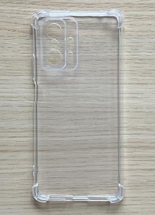Чехол для Xiaomi 11T Pro с бортиками прозрачный силиконовый Ai...