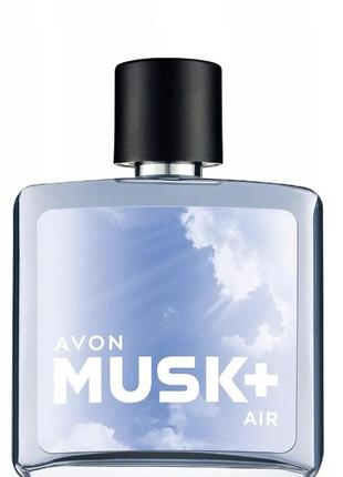 Туалетна вода avon musk+ air ейвон маск 75 мл