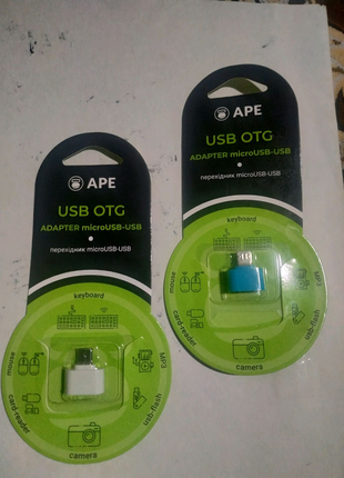 USB OTG Adapter micro USB+USB.Новый.