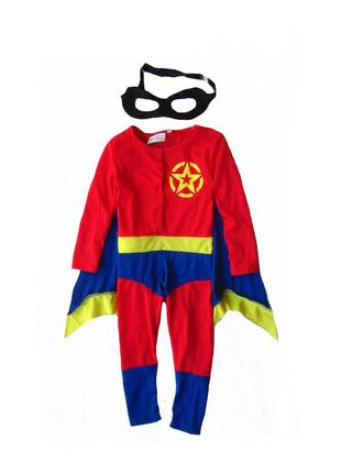 Карнавальный костюм с плащом и маской superman супермен superh...