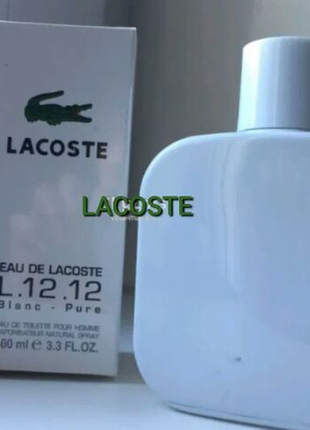Вишуканий парфум Lacoste Eau De L.12.12 Blanc Pure 100 мл-