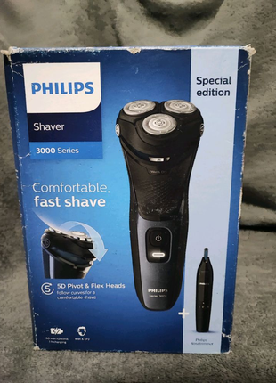 Електро бритва+тример для носа Philips