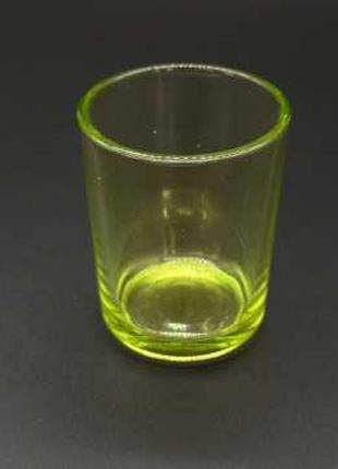 Скляна банка для свічок. Колір зелений. 65х55мм 90мл / Скляна ...