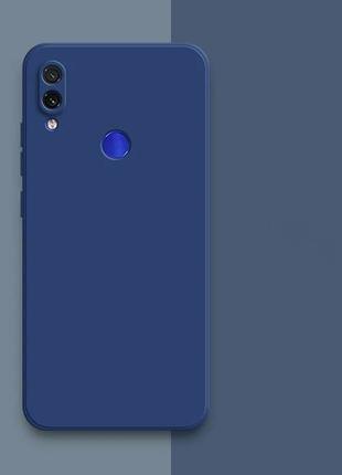Силиконовый чехол защита камеры для Xiaomi Redmi Note 7 синий ...