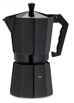 Гейзерная кофеварка Kela Italia 10555 450 мл 9 чашек черная