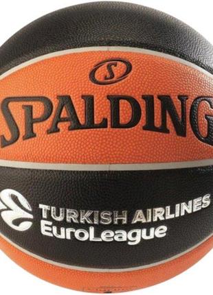 Мяч баскетбольный Euroleague TF-1000 Legacy Черный, Оранжевый ...
