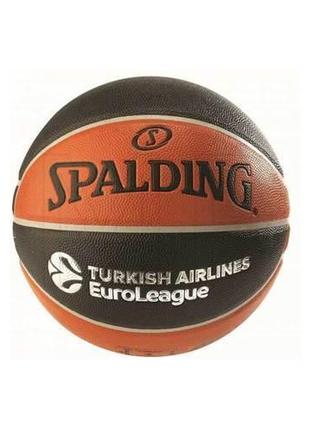 Мяч баскетбольный Euroleague TF-500 Черный, Оранжевый 7 (84002...