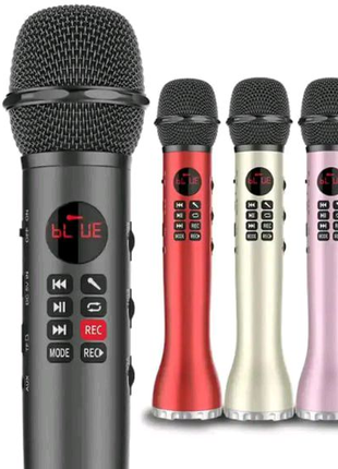 🌟Бездротовий Bluetooth мікрофон для караоке L-598 з динаміком🌟