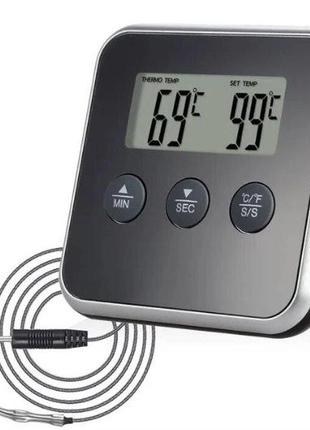 Цифровой термометр с выносным датчиком до 300 градусов Digital...