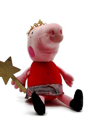Мягкая игрушка star toys свинка пеппа с короной 00098