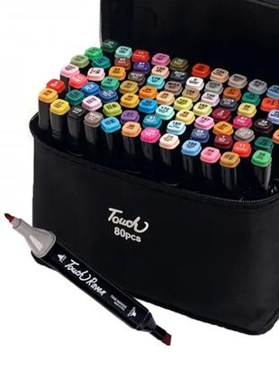 80 штук скетч-маркеры для рисования набор разноцветных двухсто...