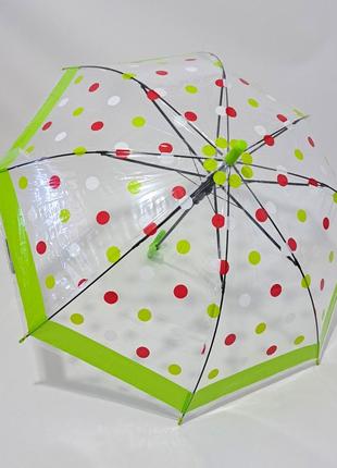 Прозора дитяча парасолька в горішок від фірми "mario"
