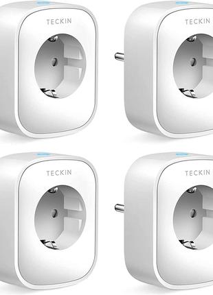 Умная смарт розетка Smart Plug Teckin SP22 WiFi 4шт 220Вт