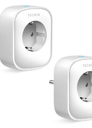 Умная смарт розетка Smart Plug Teckin SP22 WiFi 2 шт 220Вт