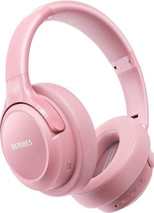 Беспроводные наушники BERIBES 202A Bluetooth-вкладыши (розовые)