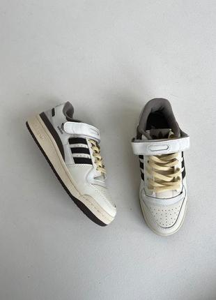 Кроссовки adidas forum 84 white brown