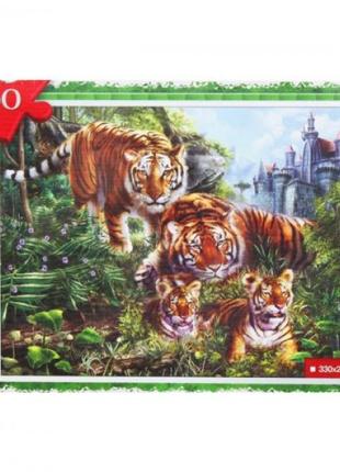 Пазлы "Тигры", 260 элементов