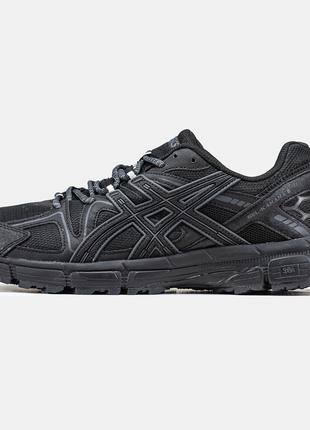 Мужские кроссовки Asics Gel-Kahana 8 Black, черные кожаные кро...