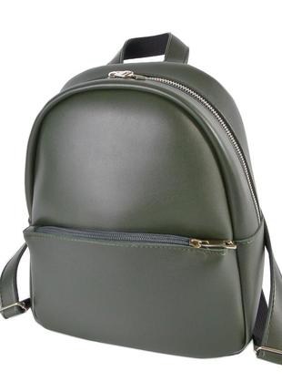 Темно-зеленый— качественный универсальный фабричный рюкзак на ...