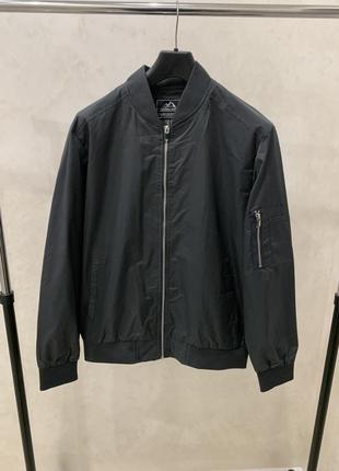 Бомбер куртка серая базовая ветровка outdoor jacket