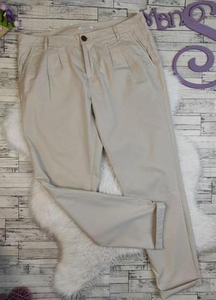 Женские брюки promod бежевого цвета размер 48 l