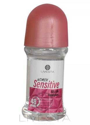 Жіночий роликовий дезодорант livesta sensitive, 50 мл (112602)