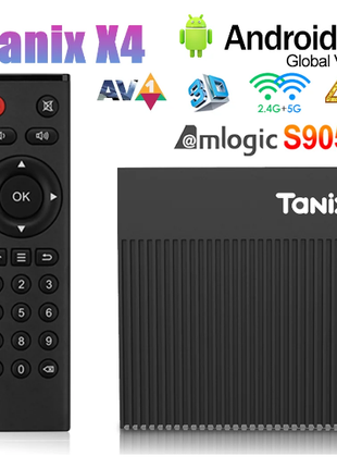 Смарт-ТВ-приставка Tanix X4 Android 11,0 Amlogic S905X4, 4/32 ГБ.