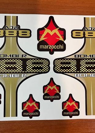 Marzocchi Bomber 888  наклейки на вилку