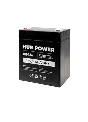 Акумулятор 12В 4 Ач для ДБЖ Hub Power НЕ-124