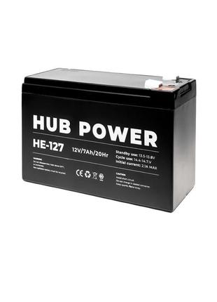 Акумулятор 12В 7 Ач для ДБЖ Hub Power НЕ-127