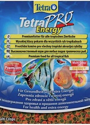 Корм для риб Tetra PRO Energy Crisps для акваріумних риб в чип...