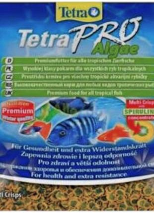 Корм для риб Tetra PRO Algae для акваріумних риб в чипсах 12 г...