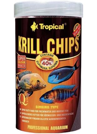 Корм для риб Tropical Krill Chips для акваріумних риб в чипсах...