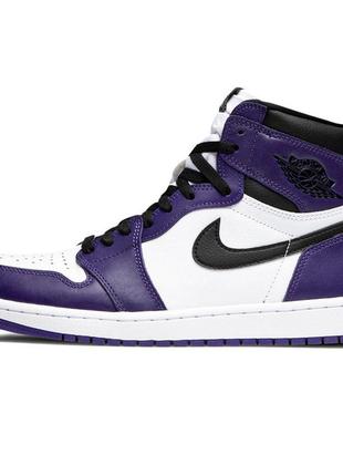 Мужские кроссовки nike air jordan 1 violet