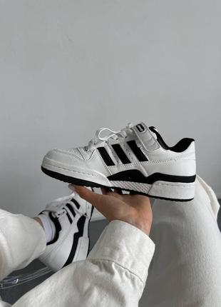 Кроссовки adidas forum 84 low white black