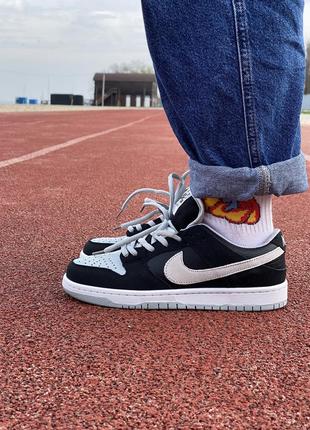 Кроссовки nike sb dunk low black grey