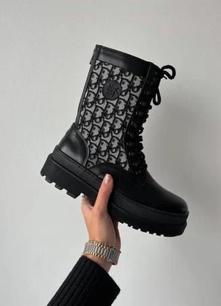 Женские ботинки dior boot 2.0 black