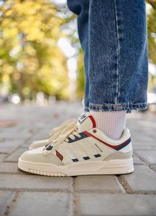 Кроссовки adidas drop step low beige blue