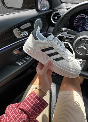 Кроссовки adidas gazelle bold white