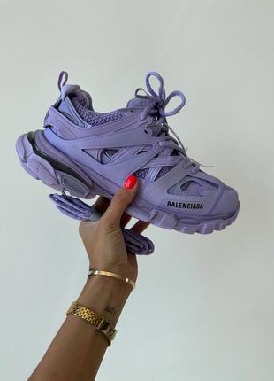 Жіночі кросівки balenciaga track purple