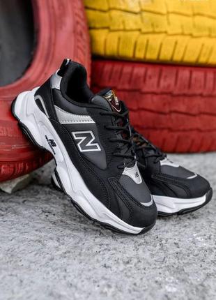 Мужские кроссовки new balance (чорно/білі)