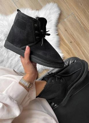 Зимние женские ботинки ugg neumel black