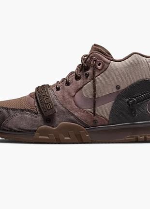 Мужские кроссовки nike air trainer  1 travis scott brown