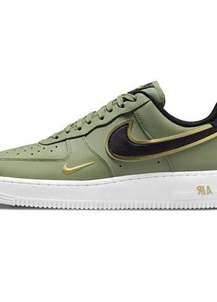 Мужские кроссовки nike air force 1 '07 lv8 olive gold black